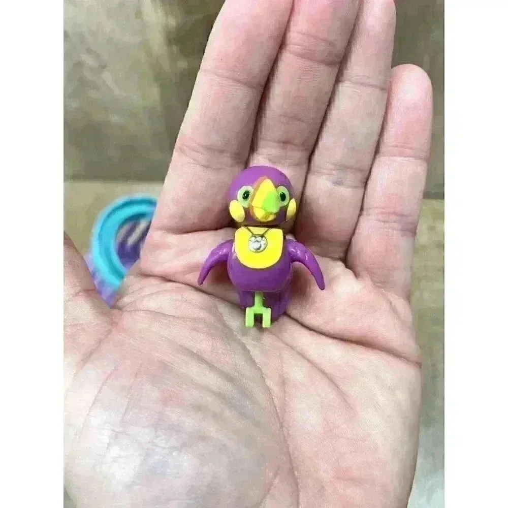 Vtg Kenner Littlest Pet Shop LPS Jolly Purple Toucan Parrot Bird with Cage 1992